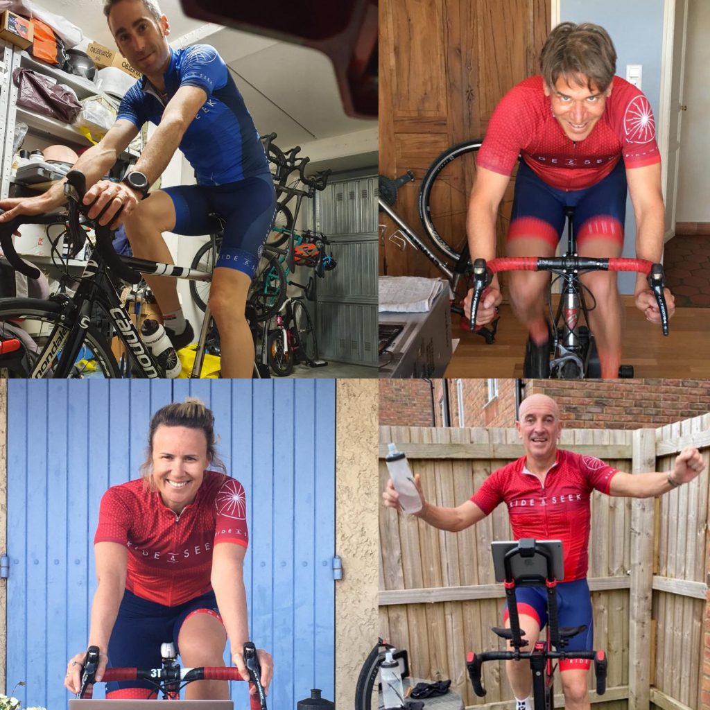 Riding zwift with the team